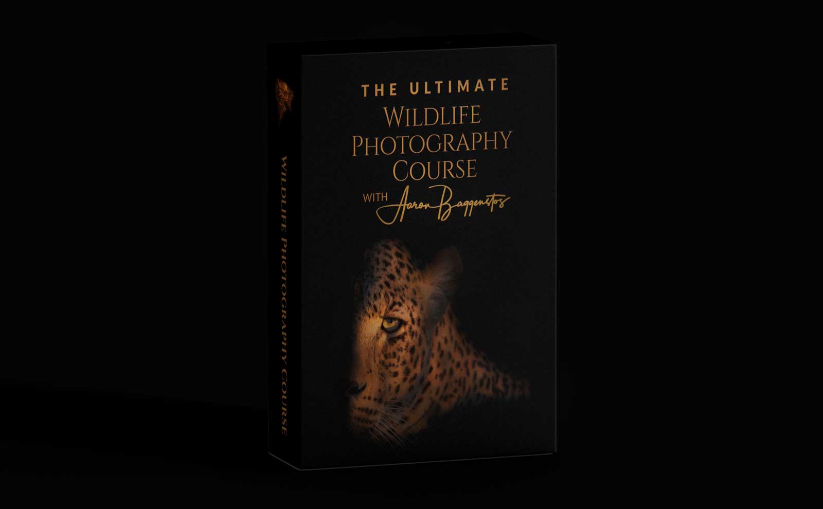 Boxed edition of The Ultimate Wildlife Photography Course by Aaron Baggenstos